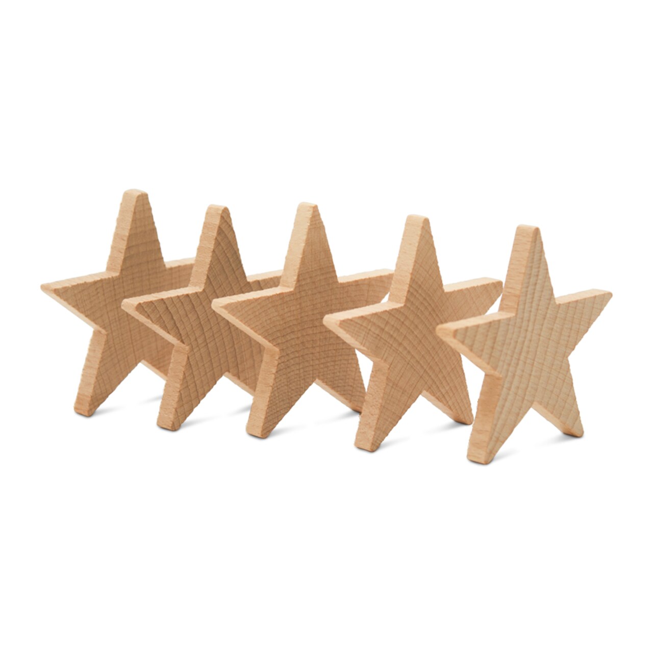 Wooden Stars, Multiple Sizes Available, Unfinished for Crafts, Flag Stars, July 4 Dcor | Woodpeckers